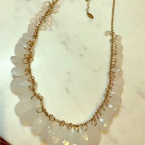 Rose Gold Beaded Long Necklace